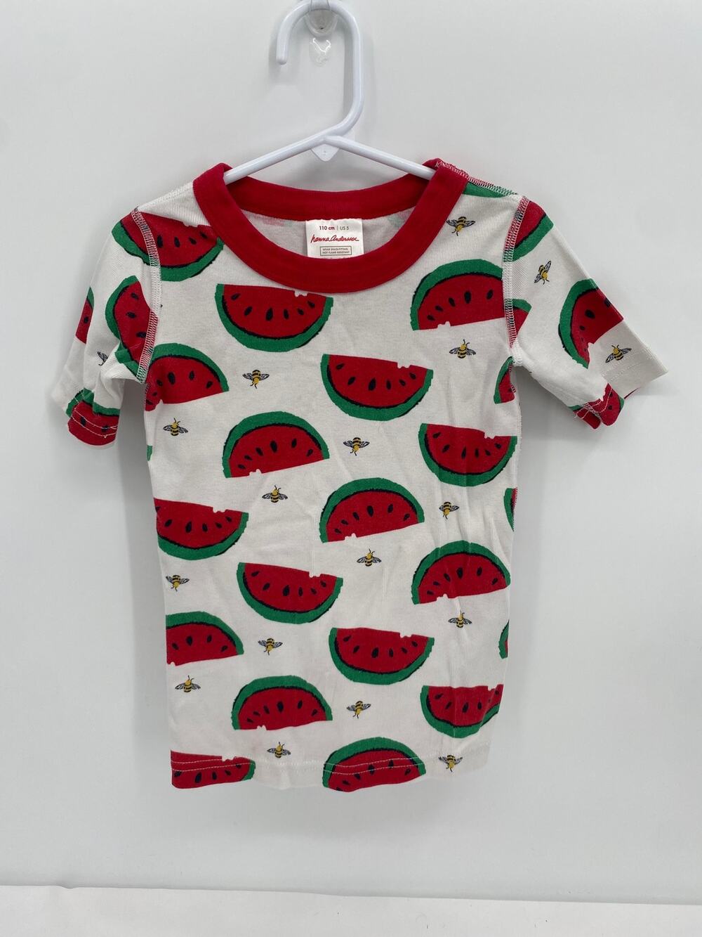 Hanna Andersson Pajama Top Watermelon Print size 110 cm US 5